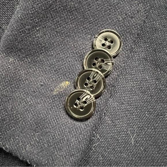 Zara Man Navy Blue STRETCH BLAZER Size Medium EUC - Picture 4 of 11